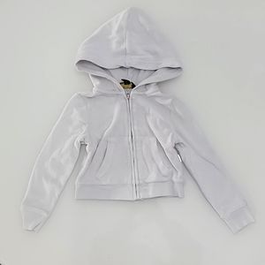 Polo Ralph Lauren white terrycloth zip hoodie
